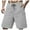 Gray, variant on Hvot&aat Mens Casual Waffle Shorts Multi Pockets Straight leg Shorts Summer Beach Vacation Short