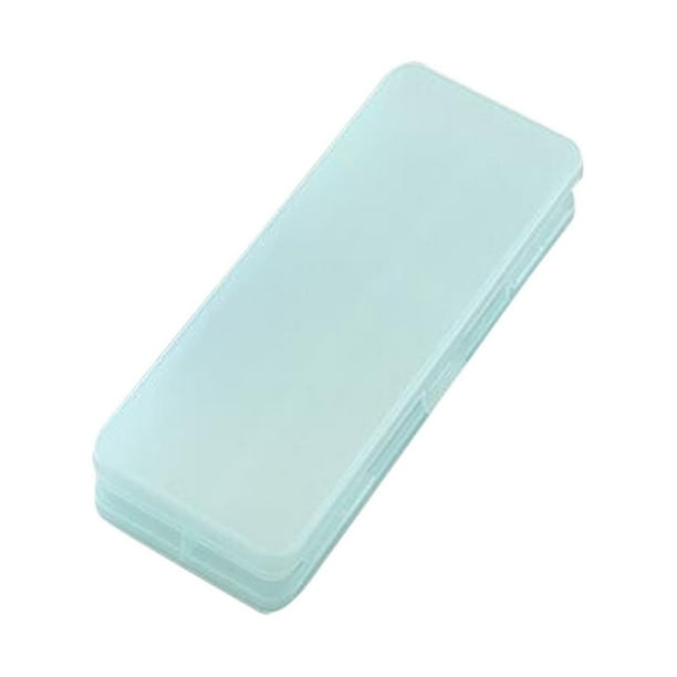 Estuche Translúcido para Lápices Xihbxyly Multifuncional de Plástico de Doble Cara Macaron