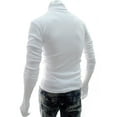 thumbnail image 3 of FASHIONWT Men Fall Turtleneck Business Pullover Stretchy Base Knitted T-Shirt, 3 of 3