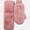 Pink, variant on 2pc Set Faux Fur Pop Top Mitten And Faux Fur Heandband, Tan