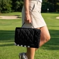 thumbnail image 4 of COEQINE Golf Cart Seat Cushion Cover, Portable Design Folds with Handle, Universal Fit 51.2x30.3", Quilted Comfort Padding with 4 Pockets, for 2/4 Person Seats, Golf Relax Themed Quote, 4 of 8