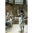 thumbnail image 2 of Tissot, James 23x32 Black Ornate Wood Framed with Double Matting Museum Art Print Titled - Joseph Interprets The Dreams Whilst In Prison, 2 of 4
