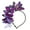 Purple, variant on batmeuy Colorful Butterflies Hair Hoop Girl Headband Crown Adjustable Tea Party Halloween Costume Adult Kid Headpiece
