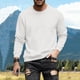 thumbnail image 4 of pstuiky camisa de manga larga para hombre, Sudadera deportiva informal de manga larga para hombre, color liso Tops de talla grande para hombre l, 4 of 5