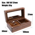 thumbnail image 3 of Wood Jewelry Box Storage Case Keepsake Decorative Box Lid Organizer Keepsake Decorative Box Lid with Lid Keepsake Box Holder Ring Black, 3 of 9