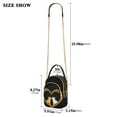 thumbnail image 2 of FORMRS Crossbody Bag for Women Quilted Travel Shoulder Cell Phone Purse with Chain Strap Handbag, Leopard Print Heart Cat, 2 of 7