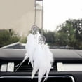thumbnail image 2 of Feather Car Pendant Creative Rear View Mirror Dream Catching Net Car Hanging, 2 of 5