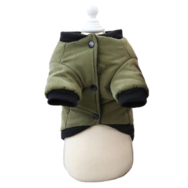 Abrigo de invierno para perros pequeños, abrigo para perros pequeños, abrigo para chihuahua (verde)