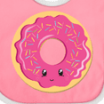 thumbnail image 4 of Inktastic Hot Pink Donut Boys or Girls Baby Bib, 4 of 4