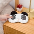 thumbnail image 3 of Coofit Sleeping Mask Plush Sloth Panda Eye Mask Sleeping Blindfold with Elastic Strap, 3 of 7