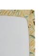 thumbnail image 3 of Ambesonne Floral Design Fitted Sheet, Geometric Blooms Art, Full Size, Marigold Seafoam, 3 of 5