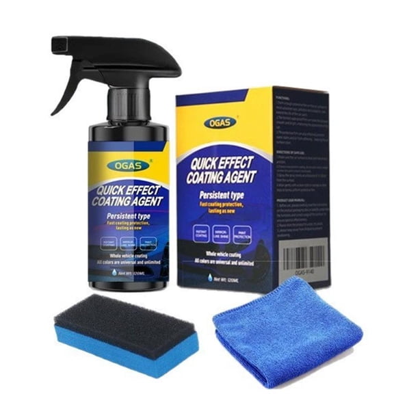 Quick Effect Coating Agent for Car - Car Coating Spray, Advanced Quick-Acting Car Scratch Wax Coating Spray for Scratch Repair, Oil Film Removal, Long-Lasting Hydrophobic Coating