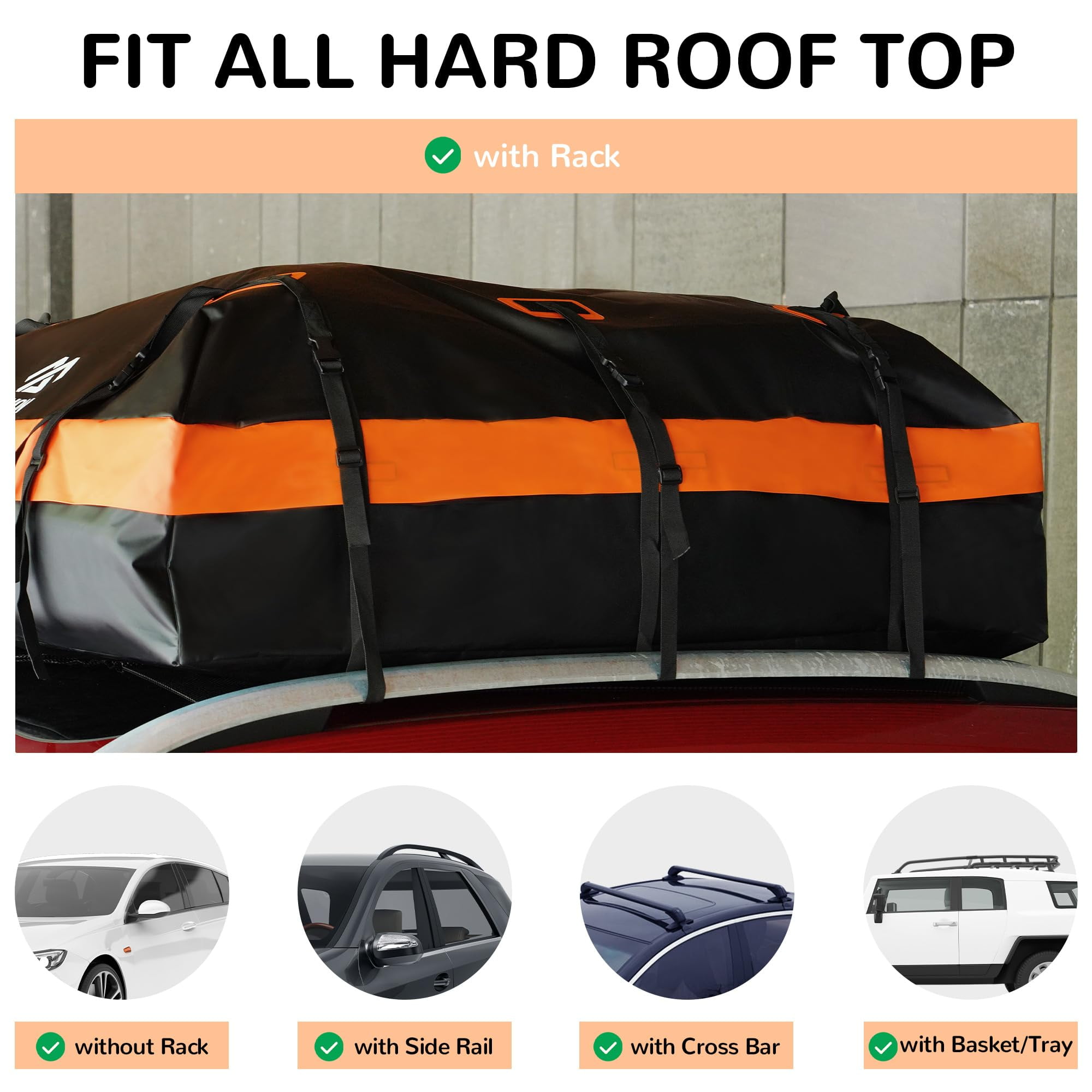 Best rooftop cargo bag without roof rack sales