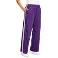 thumbnail image 3 of Woman Within Women's Plus Size Tall Side Stripe Cotton French Terry Straight-Leg Pant, 3 of 3