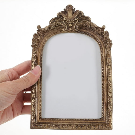 Topbathy Vintage Oval Photo Frame Set of 2 Ornate Decorative Picture Holders for Home