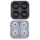 thumbnail image 2 of Molde de silicona de 1 pieza con forma de balón de fútbol para cubitos de hielo,ideal para cócteles de whisky. Bandeja grande para cubitos de hielo con tapa,apta para congelador (negro). Rkxzt, 2 of 8