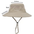 thumbnail image 6 of D GROEE Large Bucket Hats UV Sun Beach Hiking Hat Outdoor with Chin Strap Quick Dry, 6 of 6