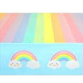 thumbnail image 6 of 3 Pack Pastel Rainbow Tablecloth for Baby Shower Decorations, Unicorn Birthday Party (54 x 108 In), 6 of 7