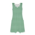 thumbnail image 6 of SMihono Womens Striped Summer Dresses Trendy V Neck Sleeveless Sun Dresses Boho Tank Dress Casual Loose Fit Beach Dress with Pockets Green XL, 6 of 6