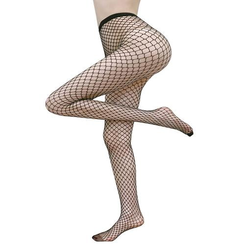 Tayaswif Women's High Waist Fishnet Tights With  