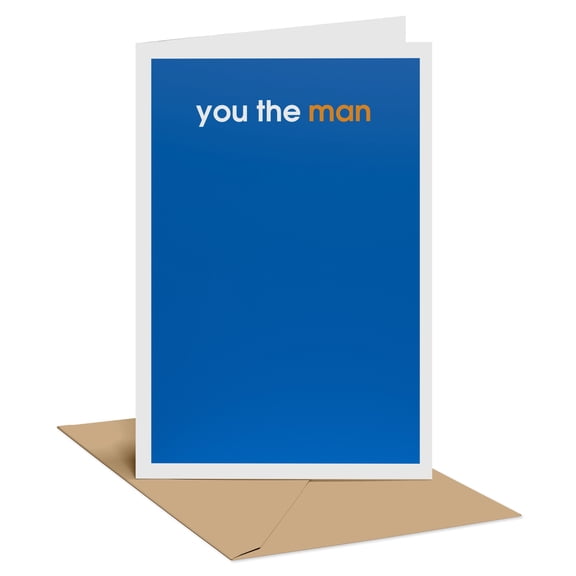 American Greetings Funny Father's Day Card for Dad, Minimalist Modern Typography Design, Includes Envelope