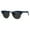 blue black, variant on Womens Wood Grain Half Horn Rim 90s Mod Sunglasses Dark Grey Black