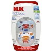 NUK Silicone Size 1 Button Pacifier, 2 Pack
