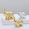 thumbnail image 5 of BNNG Ceramic Animal Figurines Ornaments, Elephant Statues Home Decor Small Decorative Accents For Shelves Livingroom Bedroom And Office Gold Home Decor Sculptures and Statues Handmade Artware Gifts, 5 of 5