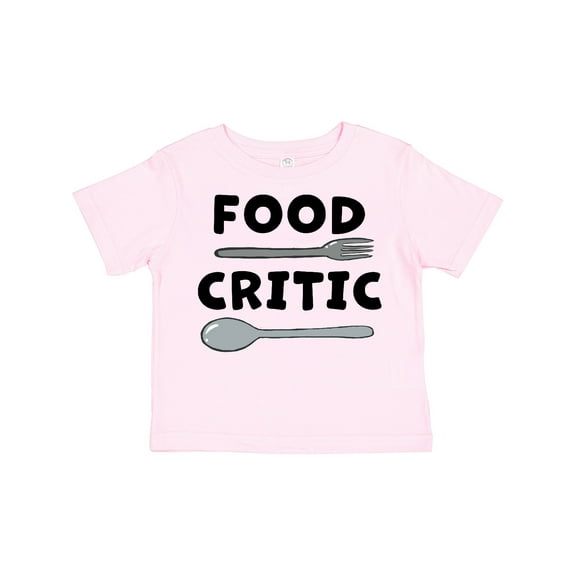 Inktastic Food Critic with Fork and Spoon Boys or Girls Toddler T-Shirt