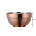 thumbnail image 2 of Minkissy Stainless Steel Cereals Bowl Round Anti-fall Household Adults 1Pcs, 2 of 3