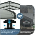 thumbnail image 4 of VENTOPYR 10' x 20' Outdoor Heavy Duty Metal Carport with Galvanized Steel Roof for Car, Boat, Truck, 4 of 9