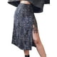 thumbnail image 3 of Falda midi casual de cintura alta con estampado bohemio y abertura lateral para mujer XBTCLXEBCO Negro, Medianaediana, 3 of 4