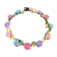 thumbnail image 1 of CSChome Accessoire Cheveux Rétro Couronne Romantique Lumineuse LED Fleurs Roses Bandeau Mariage Fête Guirlande Lumineuse, 1 of 6