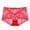 Red, variant on yillto Womens Plus Size Lace Briefs Breathable High Waist Underwear Soft Comfy Panties Underpants