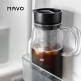 thumbnail image 4 of MAVO Cafetera fría, cafetera helada (34 oz/1000 ml), 100% hermética, filtro de acero inoxidable extraíble, perfecta para café helado y té helado caseros, 4 of 5
