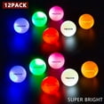 thumbnail image 6 of 12 Pack Upgraded Glow in The Dark Golf Balls Light up Led Golf Balls Night Golf Gift Sets for Men Kids Women (6 Colors in one), 6 of 6