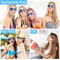 thumbnail image 4 of Gafas de Sol Morcheiong Estrella Sin Montura Paquete Colorido de 30 Azules, 4 of 8