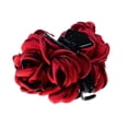 thumbnail image 2 of Moda Tela Rosa Flor Grande Pinza Para El Cabello Garra Clip Accesorios Regalo-Vino Azul Sunnimix Clip de pelo grande de las mujeres, 2 of 7