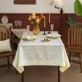 thumbnail image 6 of Emboss Style Textured Tablecloth Waterproof Solid Bordered Retro Tablecloths Classic Luxurious Washable Rectangle/Oblong Table Cloth,Kitchen Dinning Decor 60x84 Inch, 6 of 8