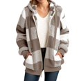 thumbnail image 2 of Cardigan pour Femmes - Mode Cardigan à Capuche à Fermeture Éclair pour Femmes - Tenue Décontractée Quotidienne, 2 of 9