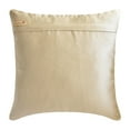 thumbnail image 3 of Decorative Ivory 20"x20" (50x50 cm) Pillow Covers, Satin Pintucks Textured Throw Pillows For Sofa, Solid Color Pattern Modern Style - Amalthea, 3 of 3