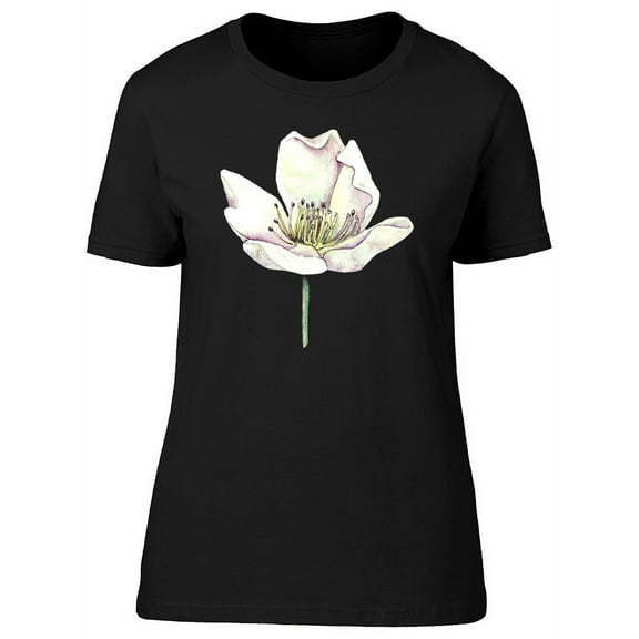 Cute White Raspberry Flower Tee Women's -Image by Shutterstock