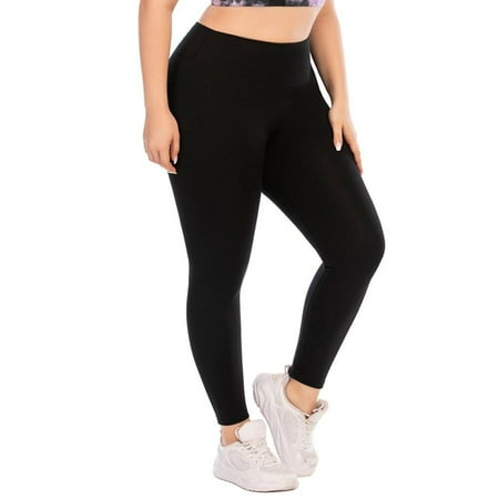 

Popvcly Women Large size Pants Fitness Leggings Sports Running Leggings Elastic Slim Pants and Sports Bra Vest top