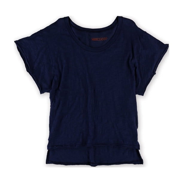 Camiseta básica Vans Dolman con Cuello en U para mujer azul mediana