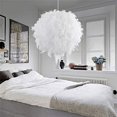 thumbnail image 2 of Feather Chandeliers For Living Room, Living Room Pendant Light With Soft Warm Light And Easy Installation, Inner Diameter 20 Cm Outer Diameter 30 Cm Height 30 Cm, 2 of 6
