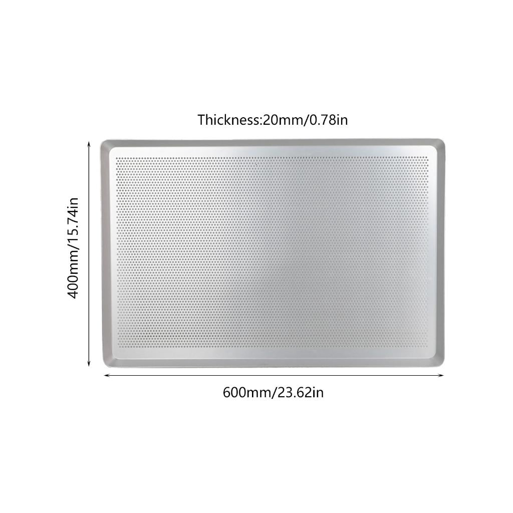 Heavy Duty 60x40cm Aluminum Alloy Cookie Sheet Commercial Baking Pan for Home