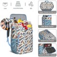 thumbnail image 3 of Colorful Abstract Geometric Cooler Backpack - 20L Insulated Leakproof Lunch Bag, Plaid Stripes, 3 of 6