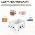 thumbnail image 6 of Yayeee Collapsible Cube Storage Bin with Lid Fabric Closet Decorative Basket with Handles, White Cat, 6 of 7