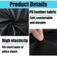 thumbnail image 4 of PU Leather Office Chair Cover, High Stretch Waterproof Oilproof Rotating Chair Slipcovers with Elastic Bottom -Black, 4 of 5
