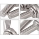 thumbnail image 1 of Tornillo de mariposa métrico, tornillo de mariposa roscado de acero inoxidable Tornillo de mariposa, M8 × 20 mm, 2 piezas,, 1 of 2